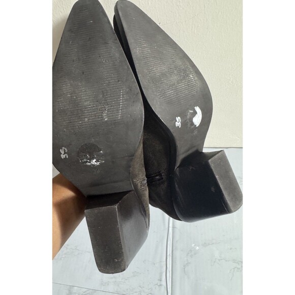 Y2K House of Harlow 1960 Brown  Suede Pointed Toe Booties Sz 8 BOHO Western - Picture 5 of 6